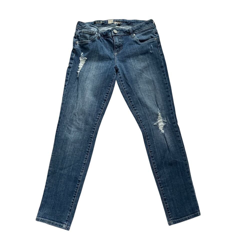 Kut from the Kloth Jeans Women’s Size 4 Blue Celine Slouchy Boyfriend Distressed